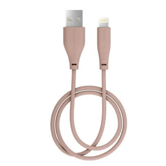 Ideal of Sweden Charging Cable Usb A-Lightning Blush Pink 2M